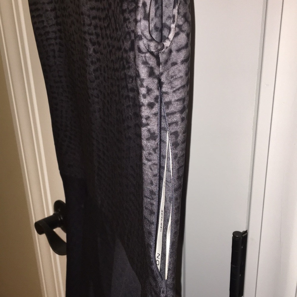 Halston Heritage Black Patterned Multi Drop Waist… - image 4